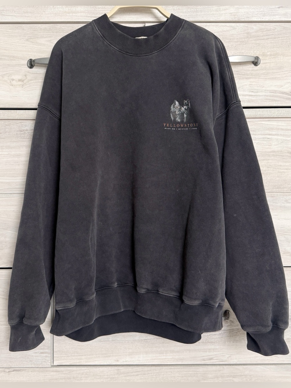Abercrombie Soft AF Oversized Fleece Vintage Yellowstone Graphic Size Large - Picture 2 of 8